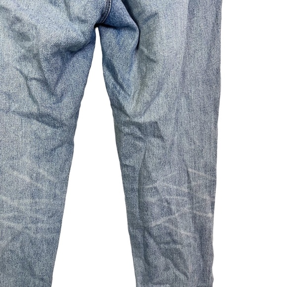 AMERICAN EAGLE HI-RISE GIRLFRIEND Distressed Medium Blue Wash Zip Fly Jeans sz 2 - Picture 13 of 16